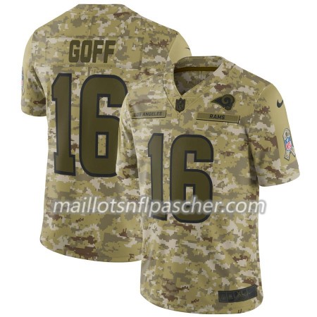Maillot Los Angeles Rams Jared Goff 16 Nike Salute to Service - Homme